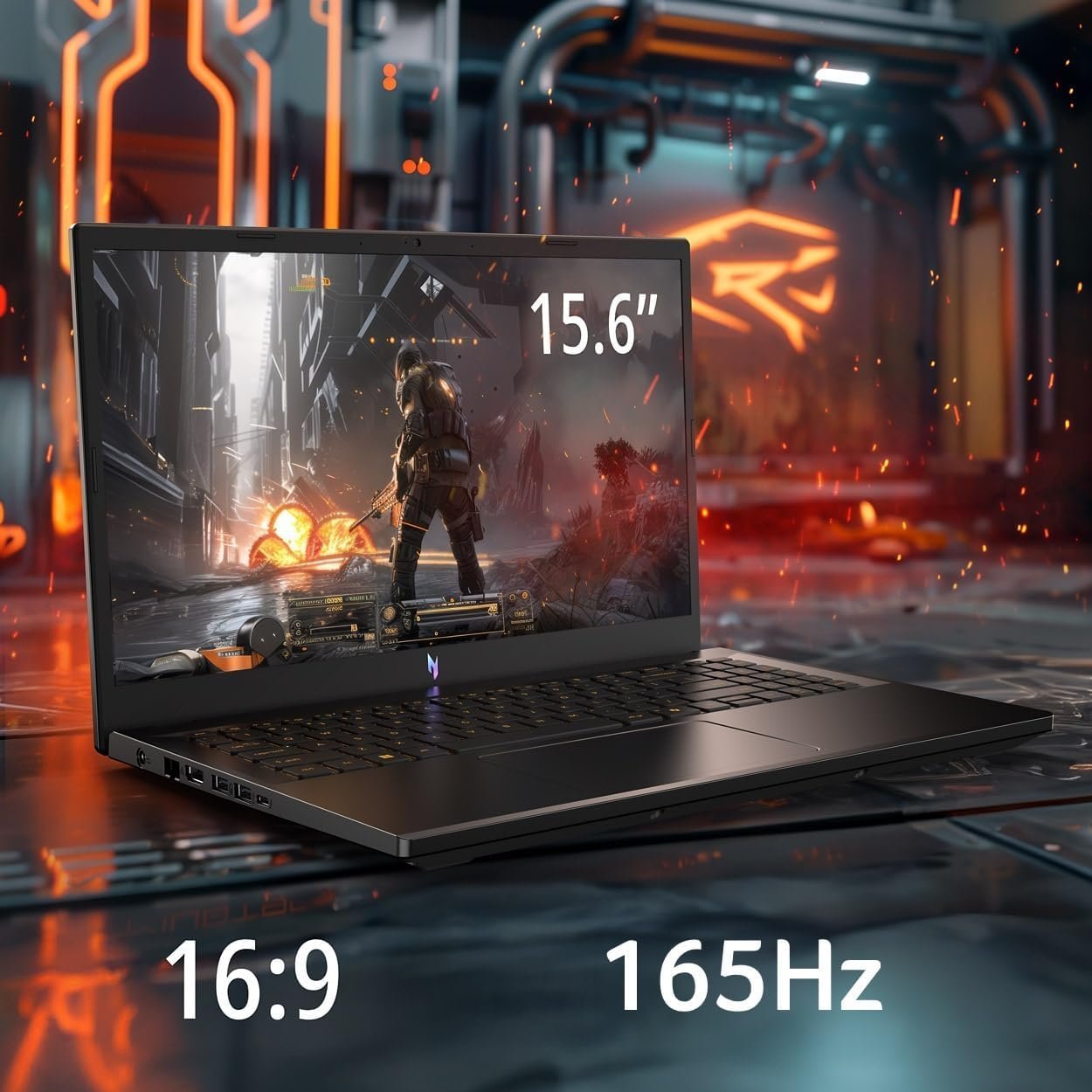 Acer Nitro V Gaming Laptop | Intel Core i7-13620H Processor | NVIDIA GeForce RTX 4050 Laptop GPU | 15.6" FHD IPS 165Hz Display | 16GB DDR5 | 1TB Gen 4 SSD | Wi-Fi 6 | Backlit KB | ANV15-52-76NK - Image 3